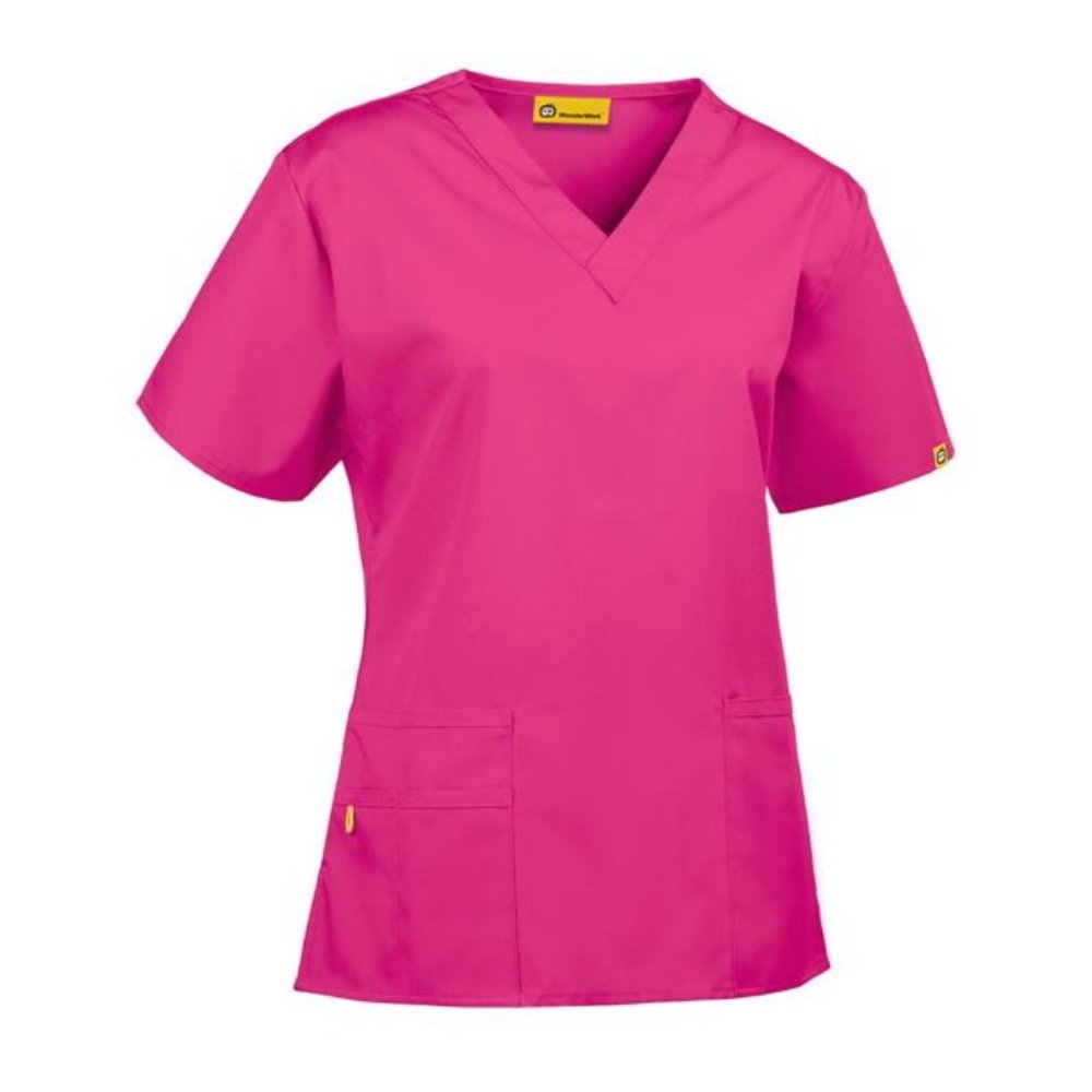 New- WonderWink Origins 6016-Bravo-Women's V-Neck Scrub Top - Picture 2 of 16